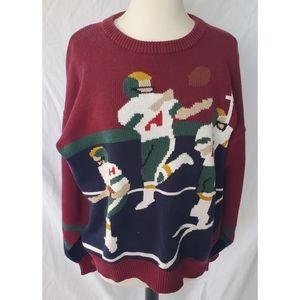 Vintage Football Oversized Ugly Sweater